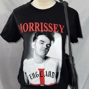 Morrissey Y? Black and Red Graphic Tee